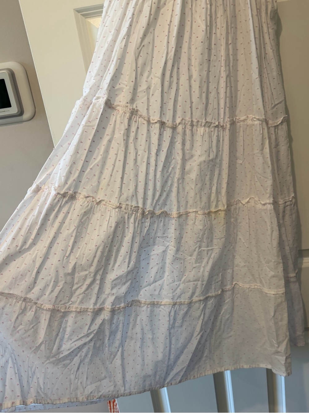 Hill House Home Ellie Nap Dress white with pink polka dot - Picture 6 of 8